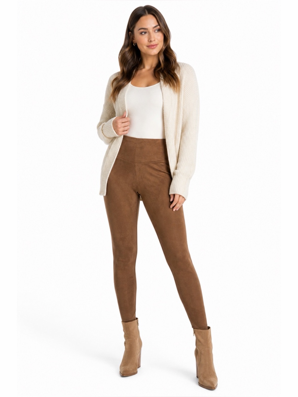 Ruby Ribbon Faux Suede Legging